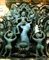 Shiva conquer Kala sculpture at Prasat narai Thailand