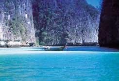 Lagun i södra Thailand