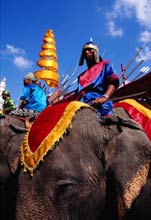 Elephan procession Thailand