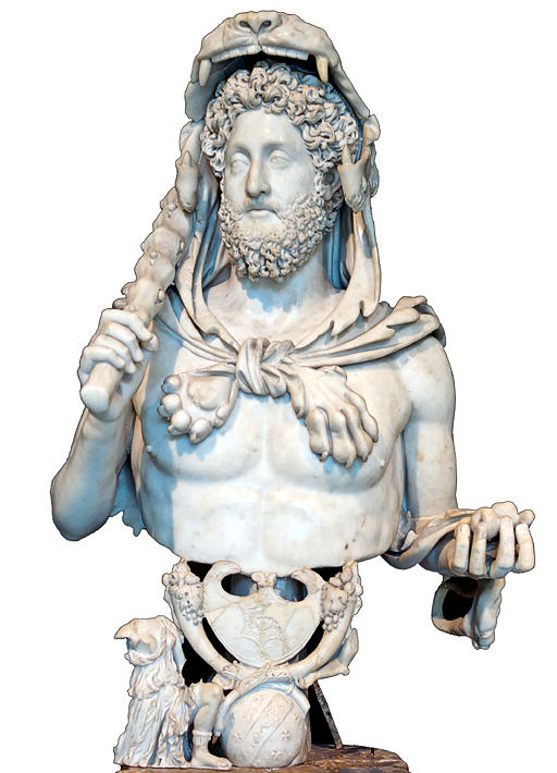 Kejsare Commodus som Herkules