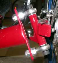 Steering knuckle with rod-end bearings