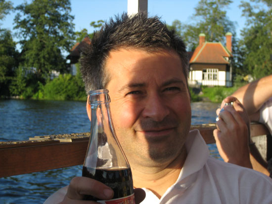 Brian on boat